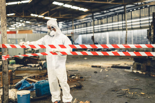Professional Biohazard technician working in Sparta, MI